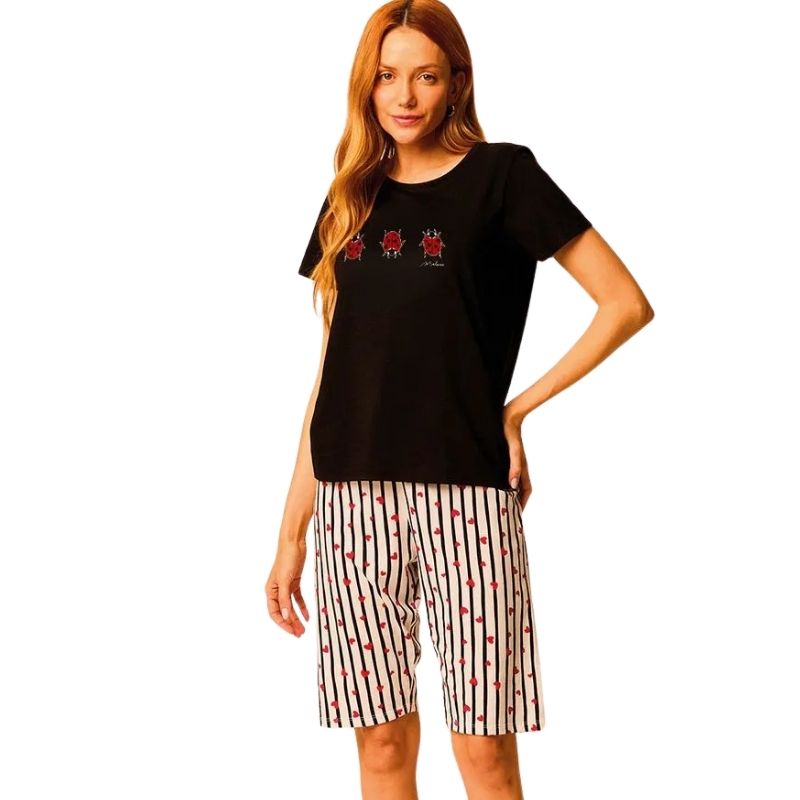 PIJAMA CAMISETA E BERMUDA - MALWEE