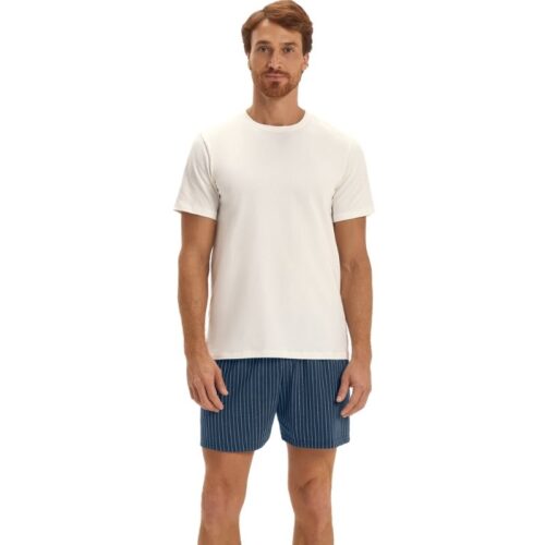 BERMUDA MASCULINA UNITARIA AZUL- COR COM AMOR
